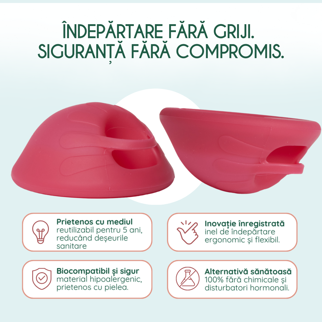 disc menstrual femieko pentru cervix mediu, antibacterian ,se adapteaza formei corpului.