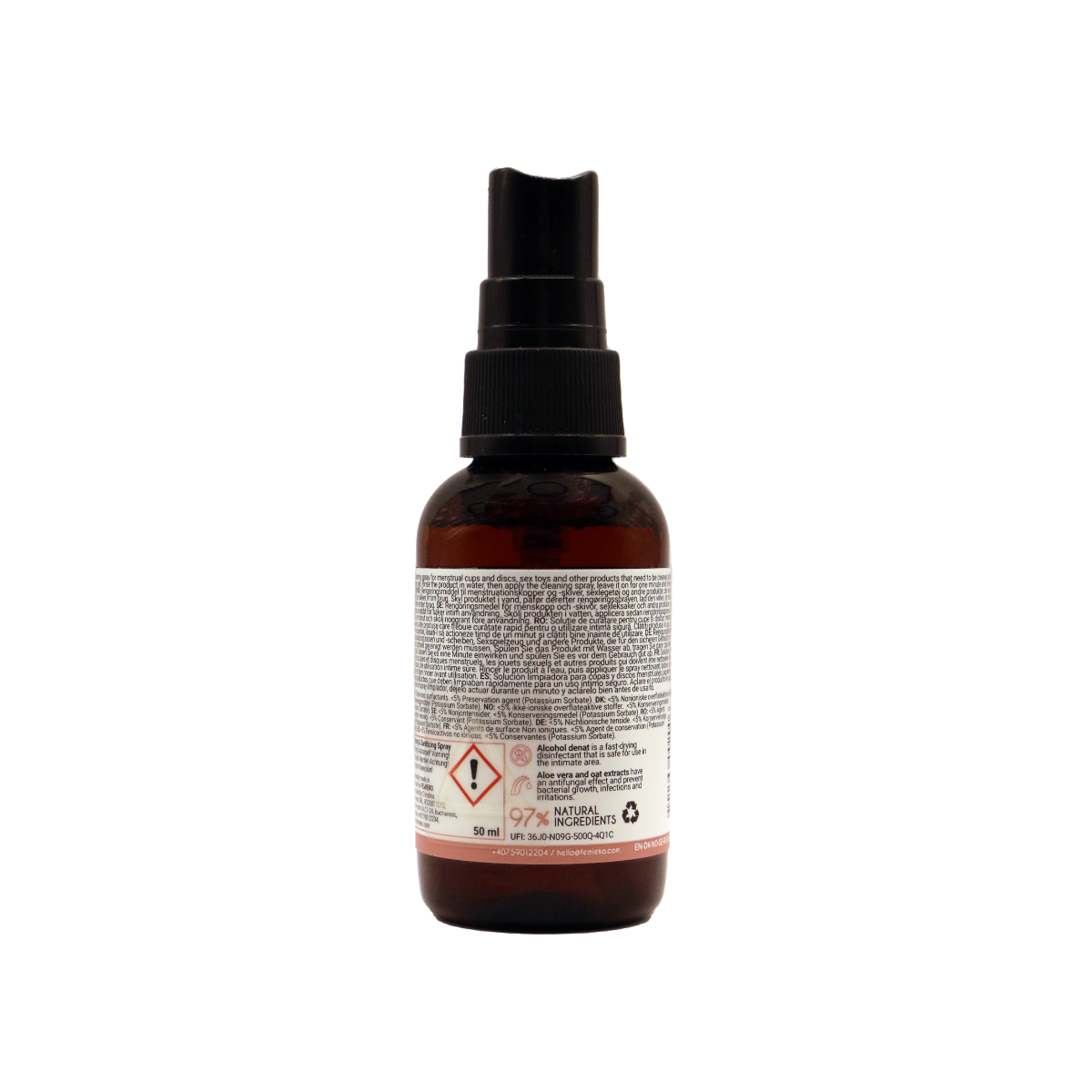 spray de igienizare produse menstruale